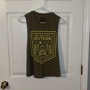 Ello Supply Company Go The Fuck Outside Crop Top